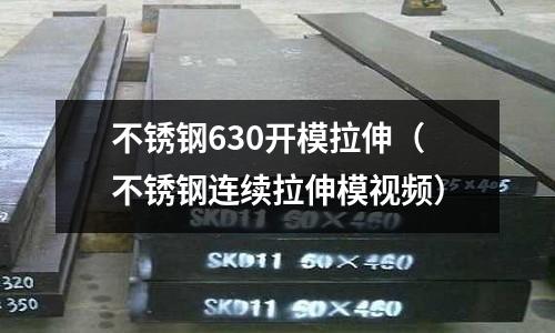 不銹鋼630開模拉伸（不銹鋼連續拉伸模視頻）