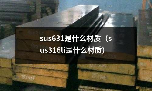 sus631是什么材質(sus316li是什么材質)