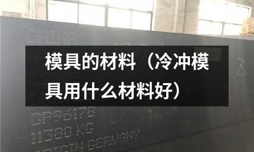模具的材料(冷沖模具用什么材料好)