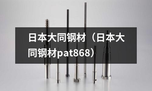 日本大同鋼材（日本大同鋼材pat868）