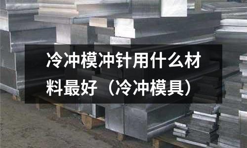 冷沖模沖針用什么材料最好（冷沖模具）