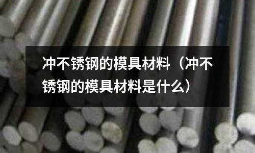 沖不銹鋼的模具材料（沖不銹鋼的模具材料是什么）