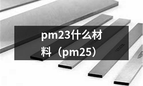 pm23什么材料(pm25)