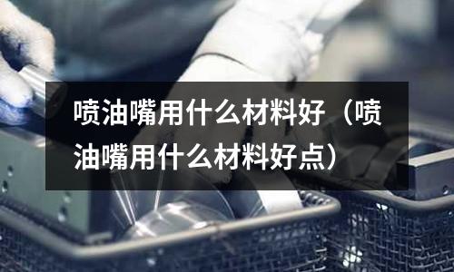 噴油嘴用什么材料好(噴油嘴用什么材料好點)