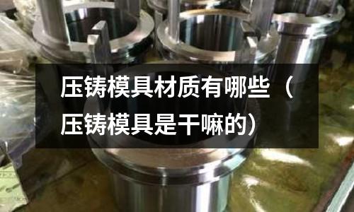壓鑄模具材質有哪些(壓鑄模具是干嘛的)
