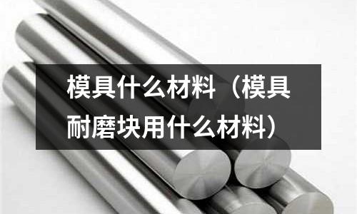 模具什么材料（模具耐磨塊用什么材料）
