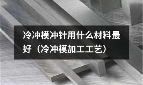 冷沖模沖針用什么材料最好(冷沖模加工工藝)