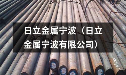 日立金屬寧波（日立金屬寧波有限公司）