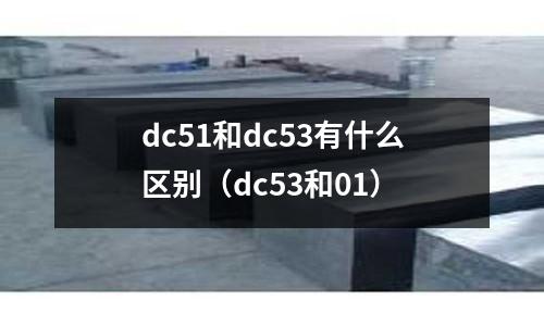 dc51和dc53有什么區別（dc53和01）