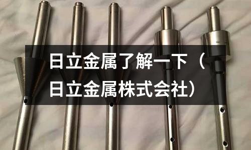 日立金屬了解一下(日立金屬株式會社)