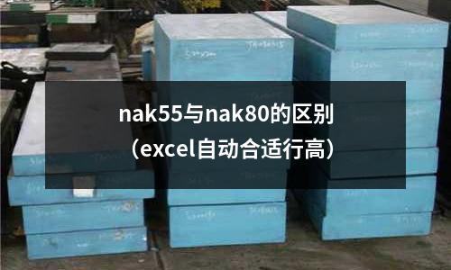 nak55與nak80的區別（excel自動合適行高）