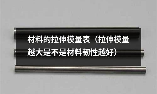 材料的拉伸模量表(拉伸模量越大是不是材料韌性越好)
