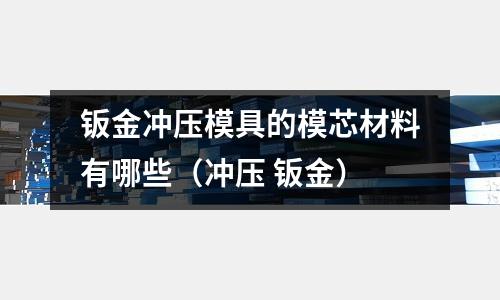 鈑金沖壓模具的模芯材料有哪些(沖壓 鈑金)