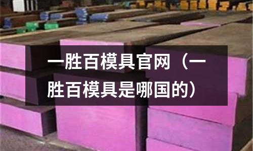 一勝百模具官網(wǎng)（一勝百模具是哪國(guó)的）