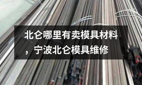 北侖哪里有賣模具材料，寧波北侖模具維修