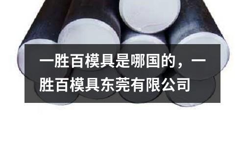 一勝百模具是哪國的，一勝百模具東莞有限公司