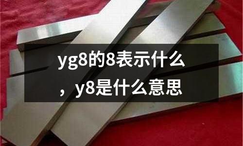 yg8的8表示什么,y8是什么意思