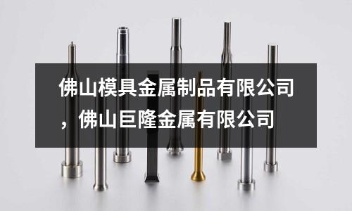 佛山模具金屬制品有限公司,佛山巨隆金屬有限公司