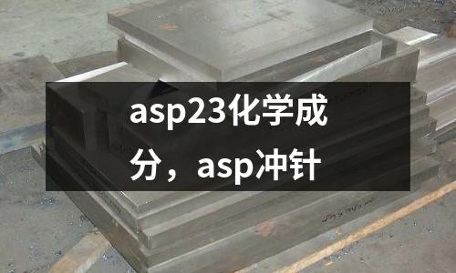 asp23化學成分，asp沖針