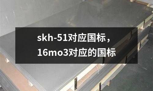 skh-51對應國標,16mo3對應的國標