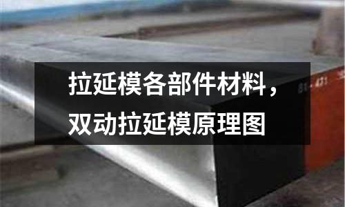 拉延模各部件材料，雙動拉延模原理圖