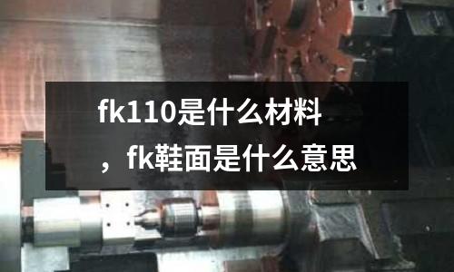 fk110是什么材料,fk鞋面是什么意思