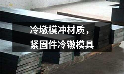 冷墩模沖材質,緊固件冷鐓模具