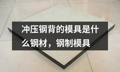 沖壓鋼背的模具是什么鋼材，鋼制模具