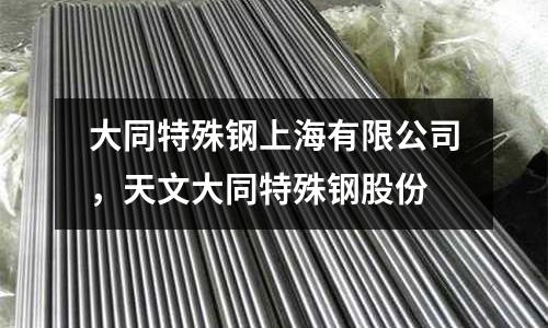 大同特殊鋼上海有限公司,天文大同特殊鋼股份
