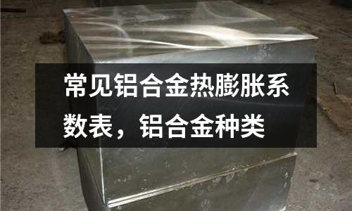 常見鋁合金熱膨脹系數(shù)表,鋁合金種類
