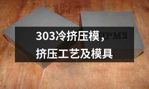 303冷擠壓模,擠壓工藝及模具