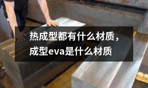 熱成型都有什么材質,成型eva是什么材質