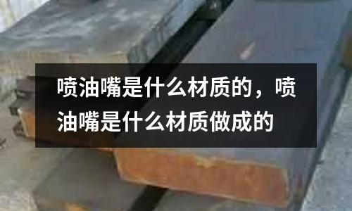 噴油嘴是什么材質(zhì)的,噴油嘴是什么材質(zhì)做成的