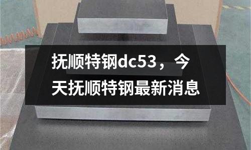 撫順特鋼dc53,今天撫順特鋼最新消息
