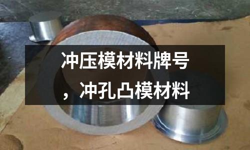 沖壓模材料牌號，沖孔凸模材料