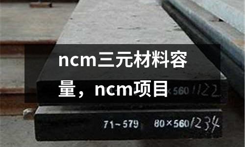 ncm三元材料容量，ncm項目