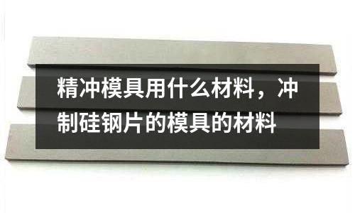 精沖模具用什么材料，沖制硅鋼片的模具的材料