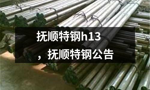 撫順特鋼h13，撫順特鋼公告