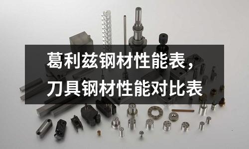 葛利茲鋼材性能表，刀具鋼材性能對比表