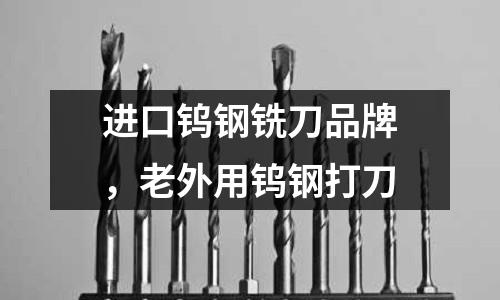 進口鎢鋼銑刀品牌，老外用鎢鋼打刀