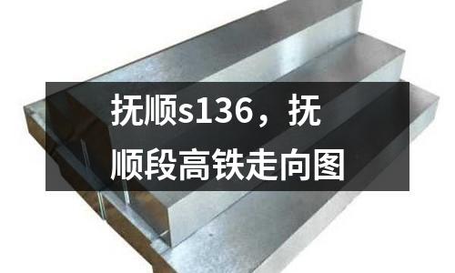 撫順s136，撫順段高鐵走向圖