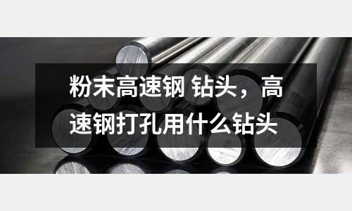 粉末高速鋼 鉆頭，高速鋼打孔用什么鉆頭