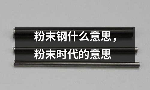 粉末鋼什么意思，粉末時代的意思