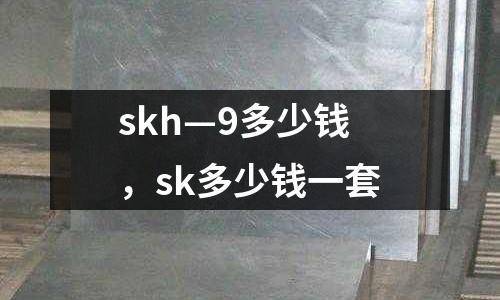 skh—9多少錢，sk多少錢一套