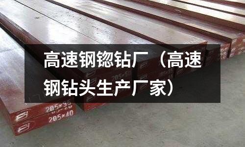 高速鋼锪鉆廠（高速鋼鉆頭生產(chǎn)廠家）