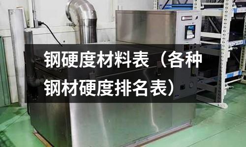 鋼硬度材料表（各種鋼材硬度排名表）