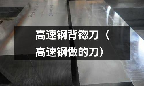 高速鋼背锪刀（高速鋼做的刀）