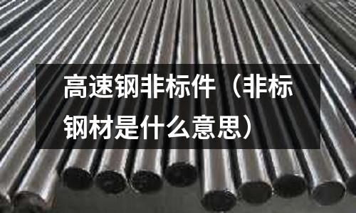 高速鋼非標件（非標鋼材是什么意思）