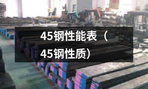 45鋼性能表（45鋼性質(zhì)）