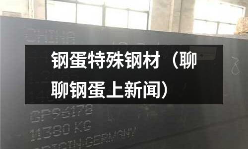 鋼蛋特殊鋼材（聊聊鋼蛋上新聞）